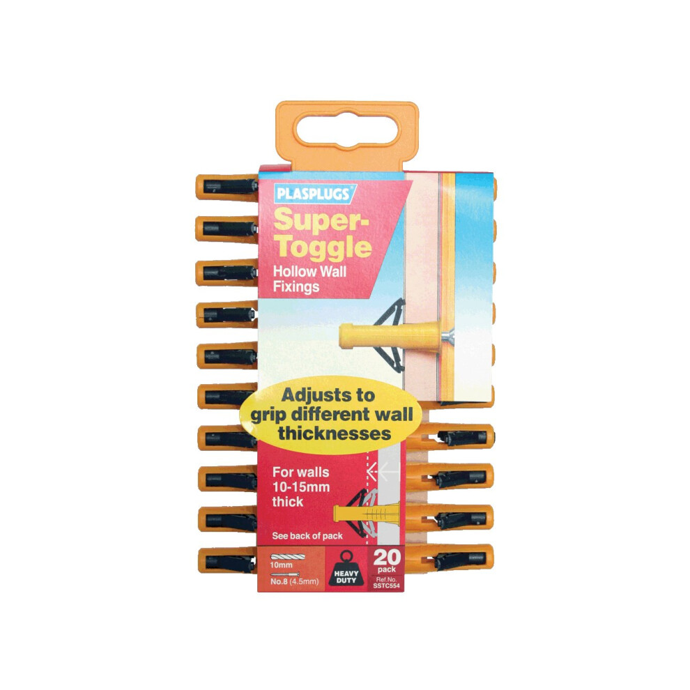 Plasplug Sstc554 Super Toggle Hollow Fixing 5051226647369