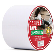 CHUANGSEED 1Rolls Heavy Duty Double Sided Carpet Tape 3in X12Y suitable for such as fixing carpets, tiles, wood