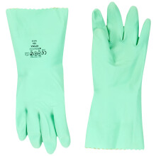 Polyco 326 Optima Chemical Resistant Flock Lined Gloves, Single Pair, Size 9/Large, Green