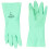 Polyco 326 Optima Chemical Resistant Flock Lined Gloves, Single Pair, Size 9/Large, Green 1
