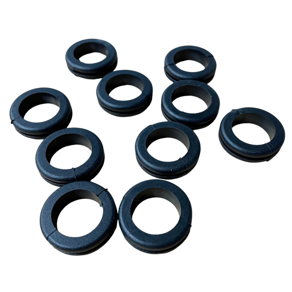 10 Pcs Rubber Cable Grommets For Junction Box Entries (20Mm Open) 5051226644863