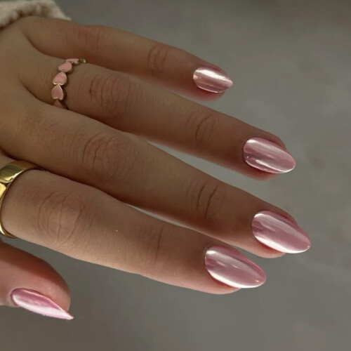 Highly Gloss Pure Color Press On Nail Easy Snap On Application