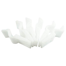 Nuie Modern Bathroom Accessories 6 Bath Panel Clips for Use with Acrylic Bath Panels, White, BPC001