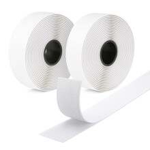 AXATY (20mm x 8m) Hook and Loop Tape Self Adhesive – Double Sided, Heavy Duty, Water Resistant - Nylon Strong Sticky Back Fastening Tape for Home