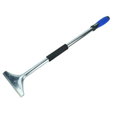 Faithfull Heavy-Duty Long Handle Scraper for Removing Wall Coverings, Wallpaper & Tiles – 150mm (6in) Blade, 600mm (24 in) Length