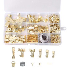 220pcs Picture Hanging kit with Picture Wire, Nails, Sawtooth, D Ring, Screw Eyes, Picture Hanging Hooks for Hard Walls