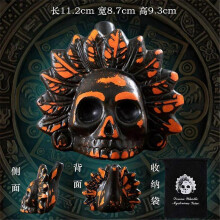 (Orange black feathers) Generic Aztec Death Whistle Screaming Aztec Death Whistle Authentic - Loudest Whistle At Decibels Scary Whistle Of Death