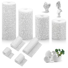 8 Rolls Plaster of Paris Bandage for Modelling, 5/7.5/10/ 15CM x 2.7M Cast Bandage Kit, Skin Friendly Plaster of Paris Bandages for Art, Crafts