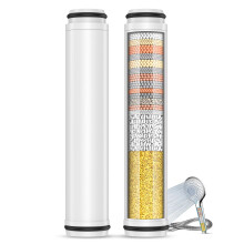 MEKO 2Pack 15 Layers Shower Filter Replacement Cartridge ONLY for ASIN B0BVM28CSL and B0CN6JTMYF, Shower Head Filter for Hard Water, Reduces Chlorine
