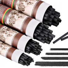 EVNEED 100 Pcs Willow Charcoal Sticks, Willow Charcoal, Soft Black Drawing Charcoal for Sketching and Drawing Art Sketch Artists Supplies