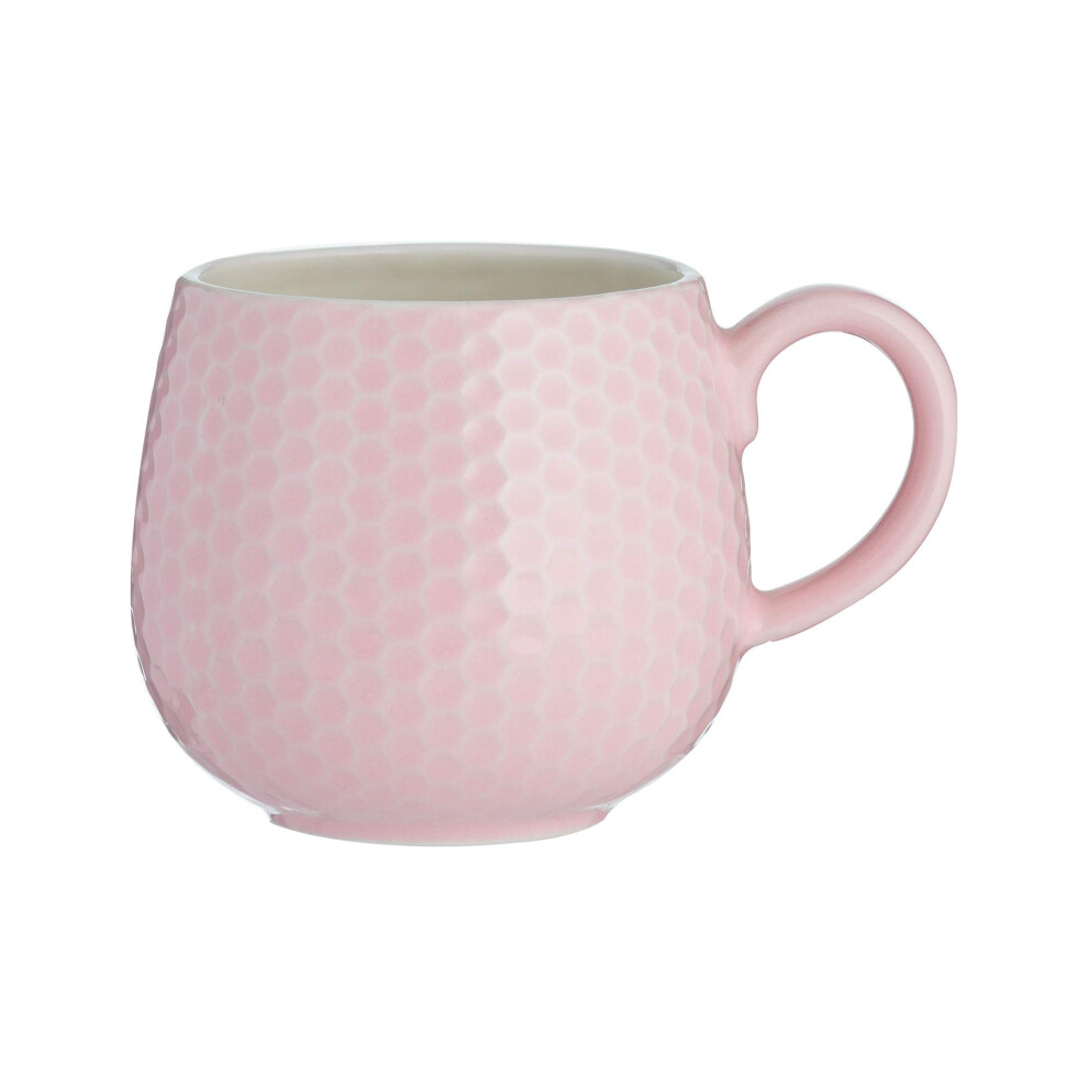 Mason Cash Embossed Honeycomb Mug, 35 Cl Pink