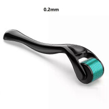 (0.2mm biue black) Derma Roller for Facial Body Hair Growth,540 Needles, Micro Face Roll Tool, Skin Beard, 0.2mm, 0.25mm, 0.3mm