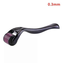 (0.3mm red black) Derma Roller for Facial Body Hair Growth,540 Needles, Micro Face Roll Tool, Skin Beard, 0.2mm, 0.25mm, 0.3mm