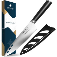 Metacut Chef Knife 8 Inch | 20.3cm Ultra Sharp German Stainless Steel Professional Kitchen Knife with Ergonomic Handle, Dishwasher Safe
