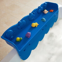 Big Size Ocean Animals Bathtub Splash Guard For Kids, Rotatable Design Bath Tub Tray, Tub Shelf And Organizer For Baby Bath Toys