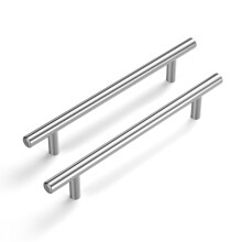 LONTAN 4 Kitchen Cupboard Handles 160mm T-Shaped Kitchen Door Handles for Drawer and Cabinet Stainless Steel Pulls Suitable for Bedroom, Living Room