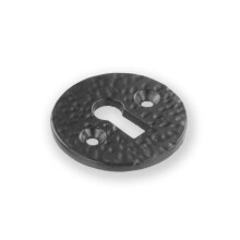 Antique Black Cast Iron Escutcheon Plates Keyhole Cover Key Hole Door Lock Accessories (Round Escutcheon)