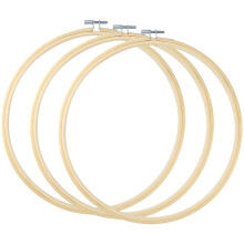 TOKERD 3 Pcs 8 inches Embroidery Hoops Round Cross Stitch Hoops Circle Embroidery Hoops 20cm Cross Stitch Rings for DIY Art Craft Sewing Wreaths