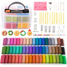 Shuttle Art Polymer Clay, 57 Colors, Creative kit with 19 Tools and 10 Accessories, Non-Toxic, Non-Sticky, Ideal for Hobbies.