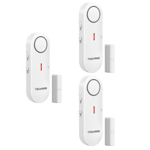 TechRise Door Window Alarm Sensor, 2-in-1 Alarm & Chime, Mini Door Sensor for Home Security, 3-level Volume Control
