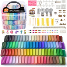 Shuttle Art Polymer Clay Modeling Kit, 82 Colors, Oven Bake, Non-Toxic, Non-Sticky, Ideal DIY Art Craft Kit for Kids & Adults