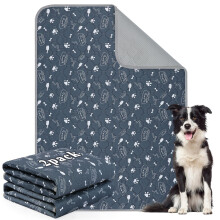 Aruiliya Reusable Washable Puppy Pads, 2 Pack Dog Training Pee Pads with Anti Slip Bottom, Super Absorbent and Leak-Proof for Floor, Crate
