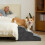 Dripex Dripex 3-Step Curved Dog Stairs Grey 1