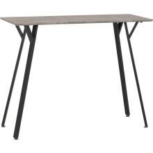 Seconique Quebec Bar Table in Concrete Effect/Black