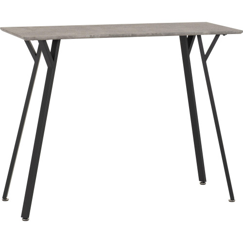 Seconique Seconique Quebec Bar Table in Concrete Effect/Black