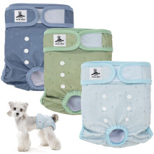UFO PET Dog Period Heat Pants for Season Incontinence, Super Absorbent Washable Dog Puppy Nappies Female X Large, Doggy Knickers for Season 3 Pack