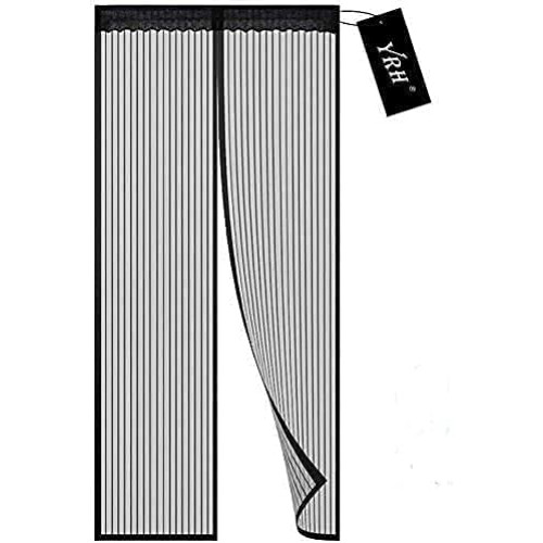 YRH Magnetic Fly Screen Door (90x210cm, Black)