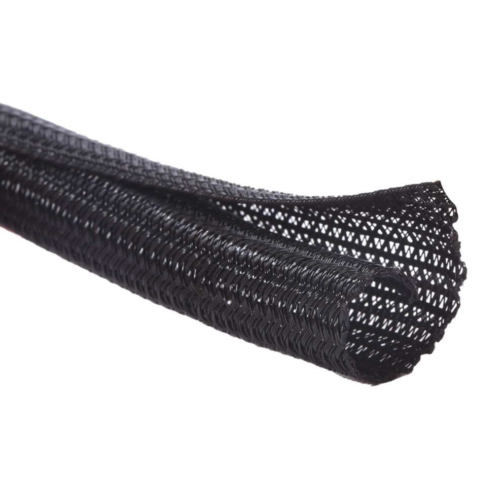 Alex Tech 25Ft - 3/4 Inch Cord Protector Wire Loom Tubing Cable Sleeve Split Sleeving For Usb Cable Power Cord Audio Video Cable 5051226646591