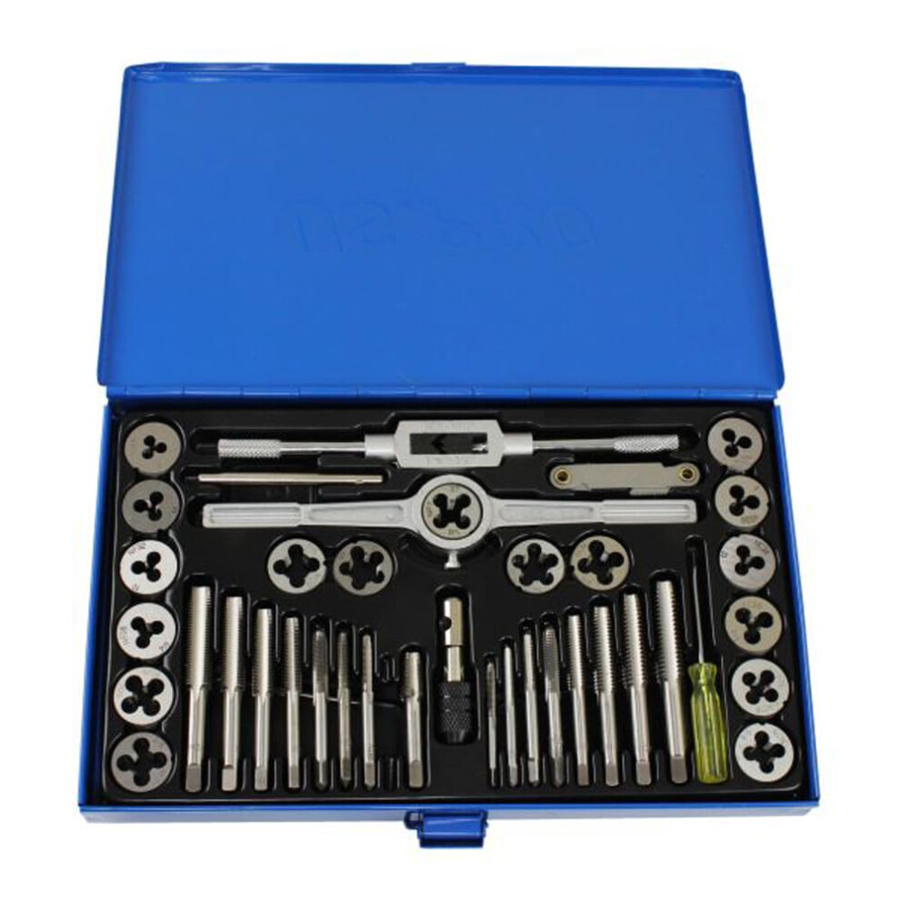 Us Pro 40Pc Metric Tap And Die Set Alloy Steel Pitch Gauge M3 - M12 2620