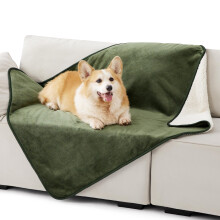 LE SURE Waterproof Dog Blanket Washable - 120x100cm Fleece Blanket For Large Dogs and Pets, Pet Throw Protects Bed and Sofa with Soft Plush