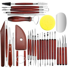 30-Piece Clay Sculpting Tools Set Perfect for Polymer Air Dry Modeling Clay Beginners & Professionals Ideal for DIY Pottery & Ceramics Tools for Clay