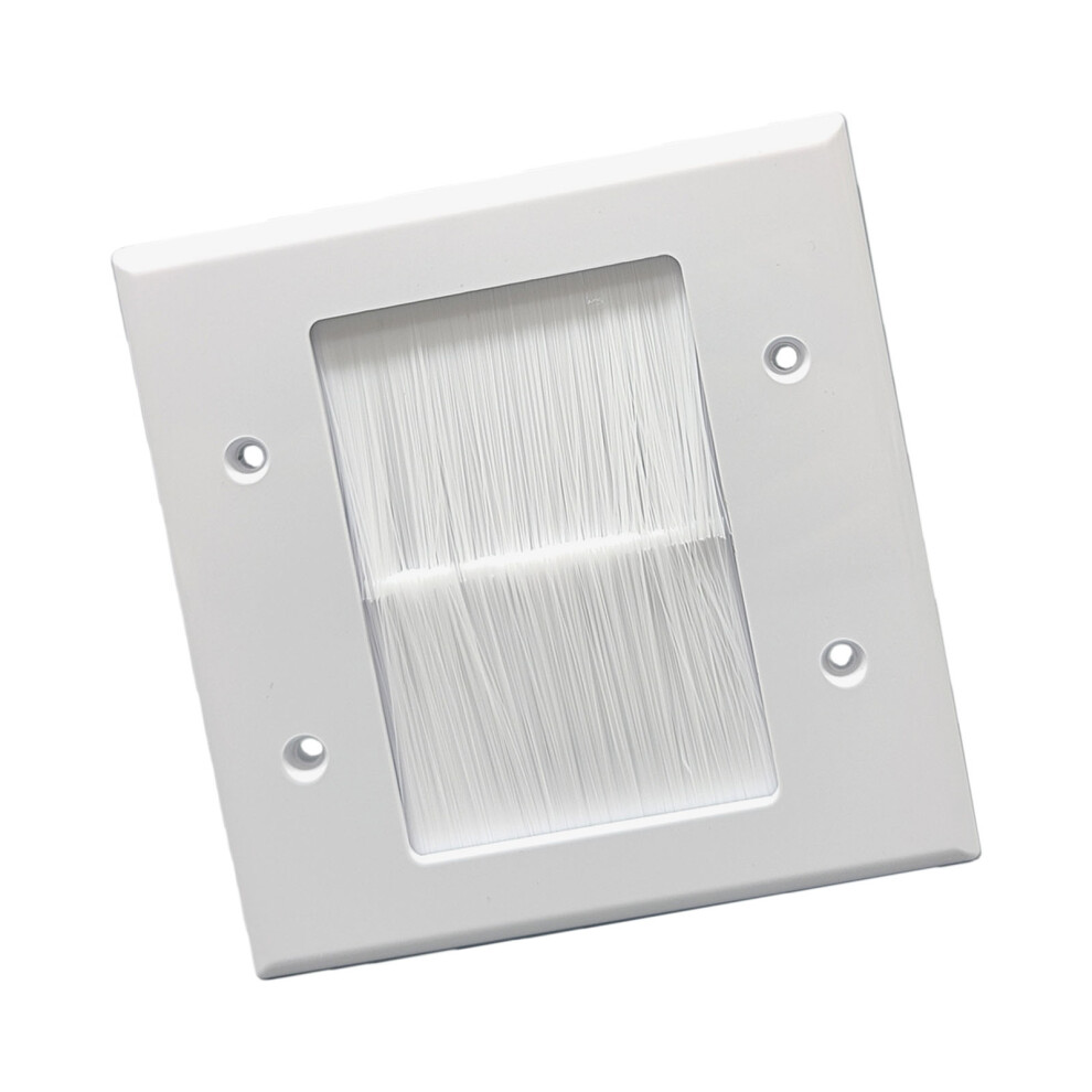 Brush Wall Plate Cable Passthrough Wall Outlet Cable Entry Cover 7751001583094