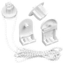SHENLONG Roller Blind Fittings Replacement Repair Kit,25mm Plastic Spares,Curtain Brackets Accessories with Beaded Chain Spare Kit for Curtain Rods/B