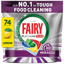 Fairy 30 Minute Miracle Platinum Plus Dishwasher Tablets, Fairy N.1 In