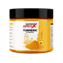 Mother's SpiceX Turmeric Powder | 100% Pure & Natural | High Curcumin for Golden Color & Rich Aroma | Available in 50g, 100g, 200g, 425g (50g)