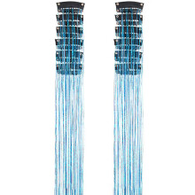 Comfortable Hair Accessory 12 Thread Glitter Tinsel-A blue