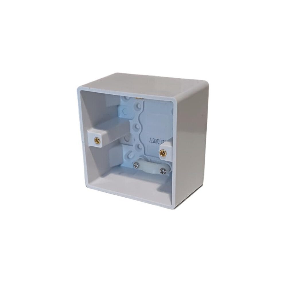 ÃAbcon Extra Deep Surface Mounted Back Box/Pattress 1 Gang Single 47Mm - White 5051226651311