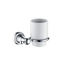 1901 Tumbler and Holder Brass Chrome Plated