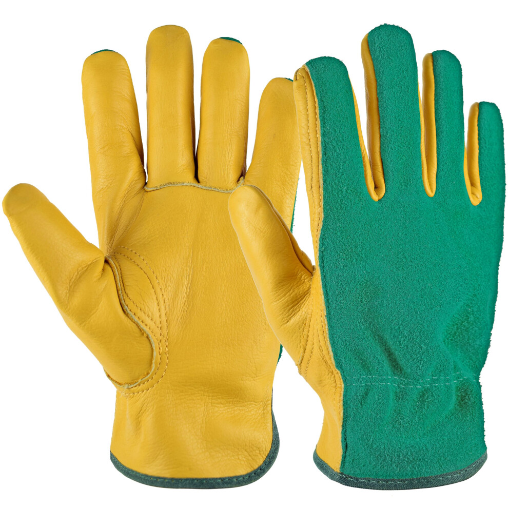 Einskey Gardening Gloves For Men Women, Tough Thorn Proof Leather Safety Work Gloves 5051226662171