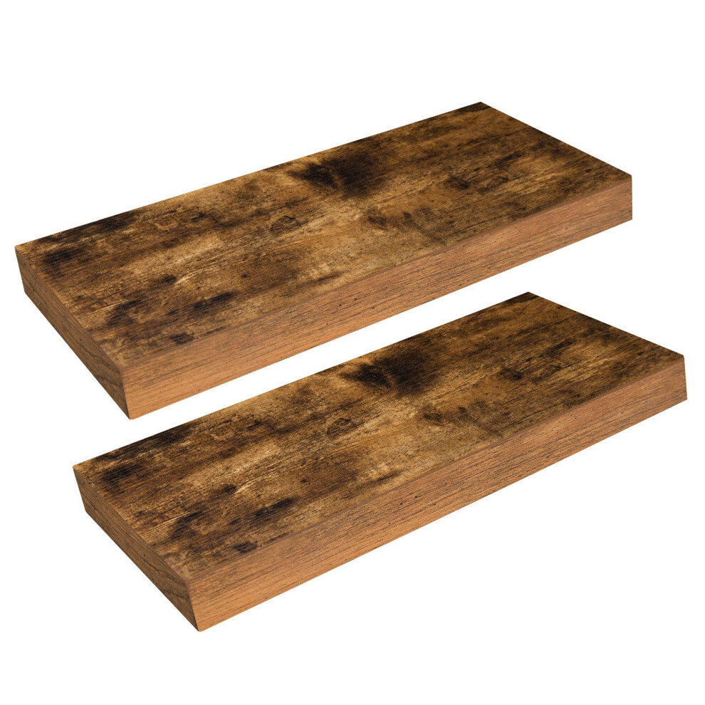 Hoobro Floating Shelves, Wall Shelves Set Of 2, Wall Mounted Shelves, 40Cm, Wall Display Racks, Decorative Hanging Shelf, Wooden Shelves 5051226697494