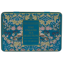 New English Teas Song Thrush and Berries Tea Tin with 72 Teabag Selection (Teal)