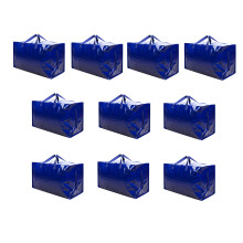 VENO 10 Pack Heavy-Duty Oversize Large Storage Bag Organizer with Zips and Tag Pocket for Moving, Clothes Storage, Laundry Bag, Packing