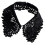 White Detachable Collar Half Shirt Accessory Elegant Lace-Black 1