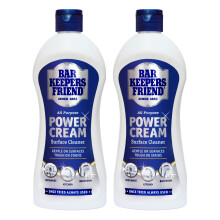 Bar Keepers Friend Power Cream 2x350ml - All Purpose Surface Cleaner - Gentle on Surfaces, Tough on Stains - Perfect to use in Bathrooms, Kitchens an