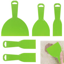 5 Pcs Putty Scraper for Wood Filler, Plastic Filler Spreader Set, Plastic Scraper Spreader, Flexible Paint Scrapers Tools for Spackling, Wallpaper