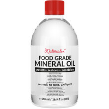 Materialix Food Grade Mineral Oil 500ml - for Wood, Bamboo, Stainless - Chopping Board Oil, Butcher Block Oil - Cutting Board Oil and Conditioner
